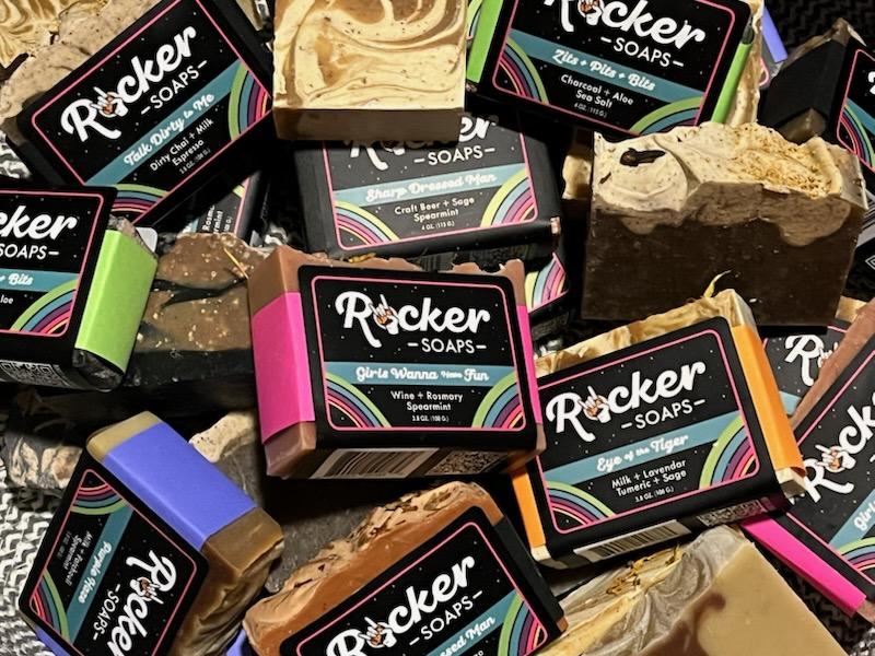 Rocker Soaps is now available at Spellbound Curiosities in New Castle, DE