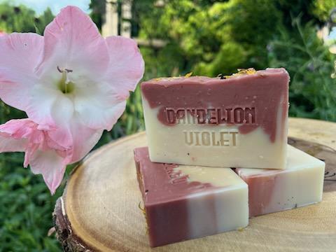 Dandelion, Chickweed, and Violet Soap