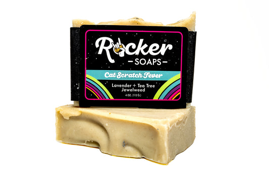 "Cat Scratch Fever" Jewelweed Soap with Lavender + Tea Tree